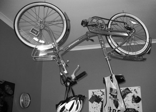Bike Hanging precision picture hanging work in Melbourne